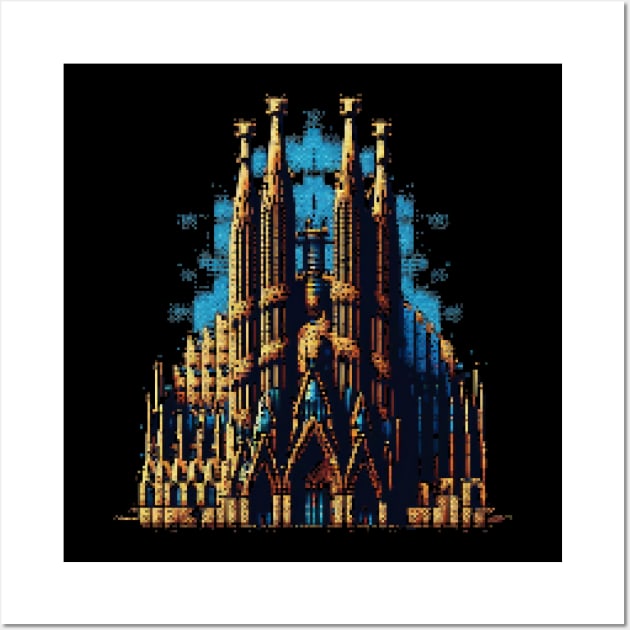 La Sagrada Familia Pixel Art Wall Art by Pixel-Eye